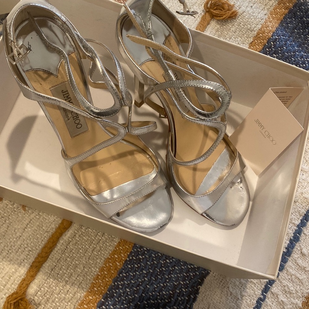 ‘Lance’ JIMMY CHOO Sandals in Silver